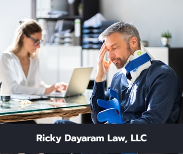 discussing catastrophic work injury with legal assistant